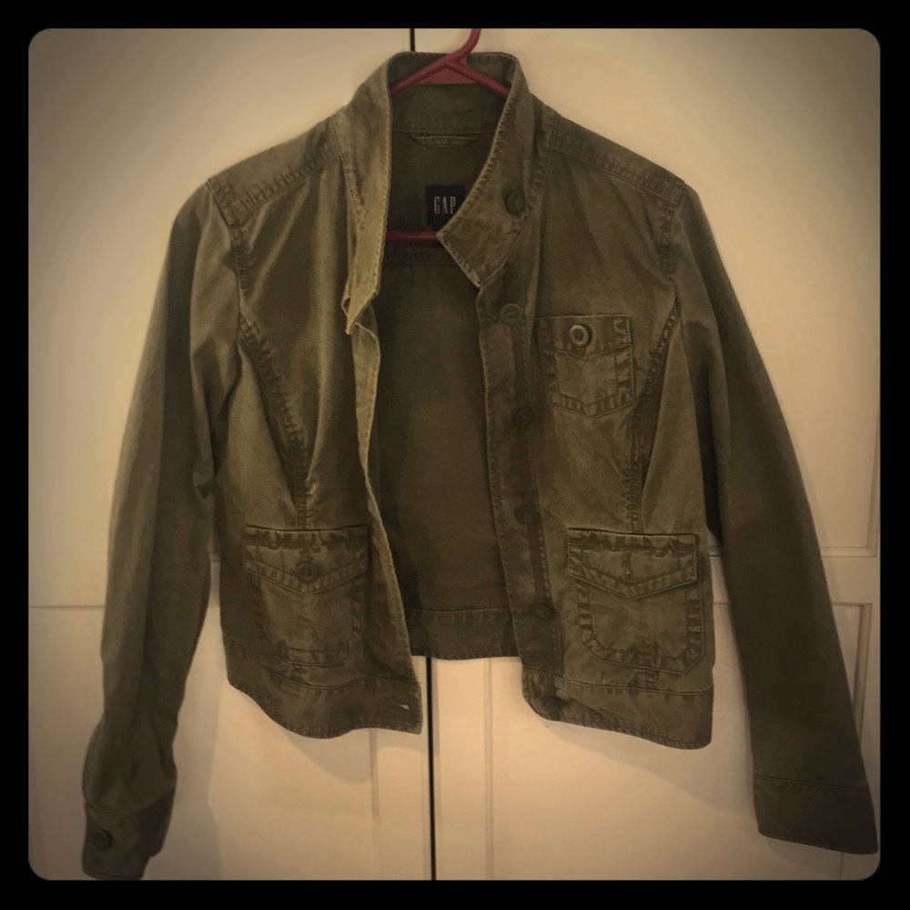 Gap short waisted army jacket